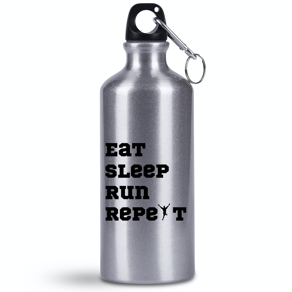 Bidon 500 ml  z nadrukiem "Eat Sleep Run Reapeat" męski – bieganie #11