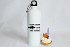 Butelka biała 800 ml z nadrukiem "KEEP CALM and IDŹ ŁOWIĆ" – wędkarstwo #5