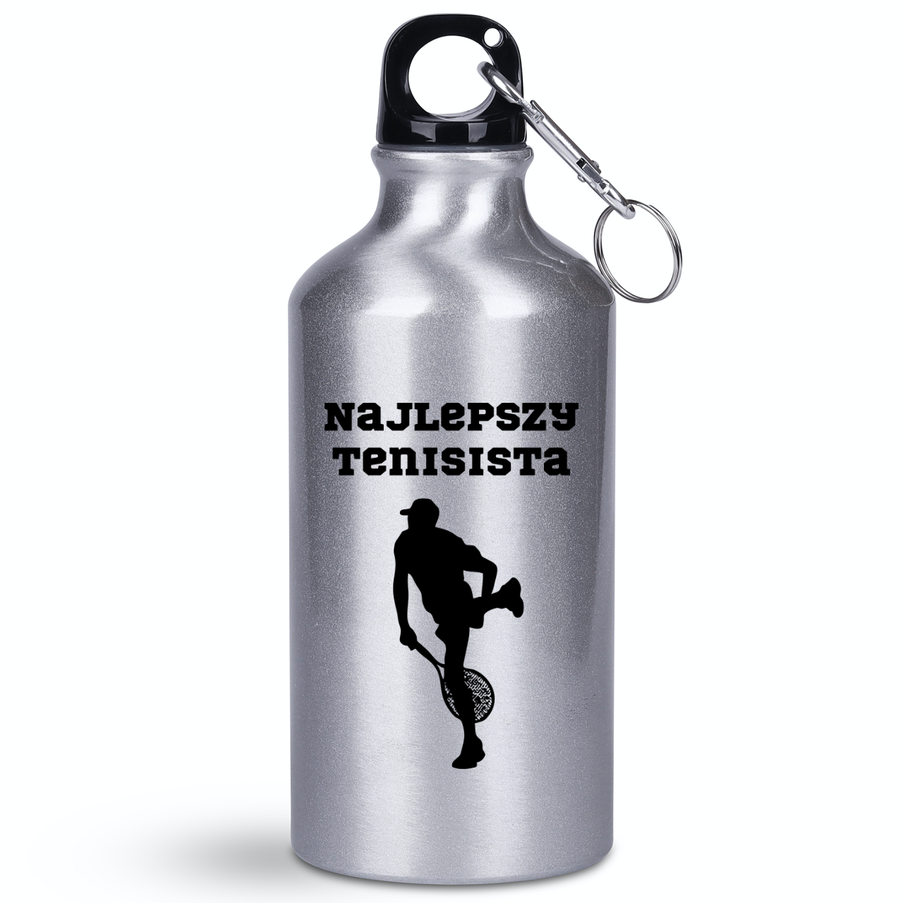 Butelka srebrna 400 ml z napisem "Najlepszy Tenisista" #2