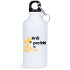 Bidon biały 400 ml z nadrukiem „Król pasieki” – pszczelarstwo #10