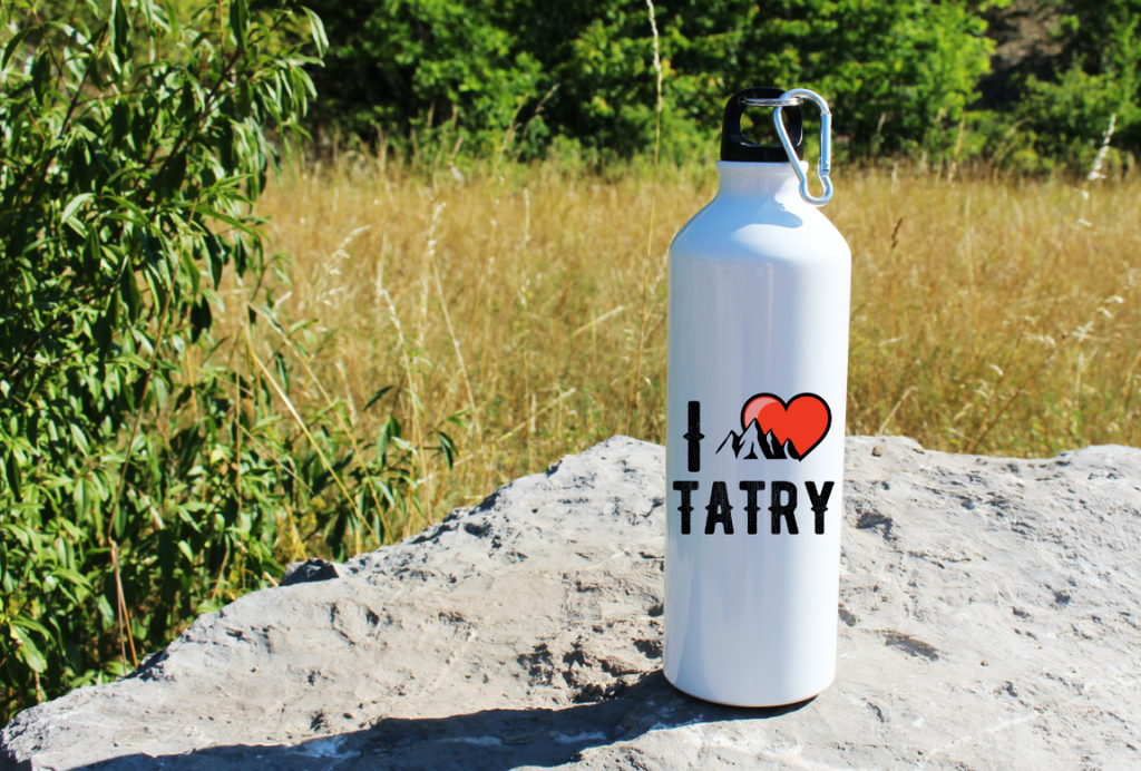 Butelka biała 800 ml z grafiką „I Love Tatry” – Zakopane, Podhale, góry #9