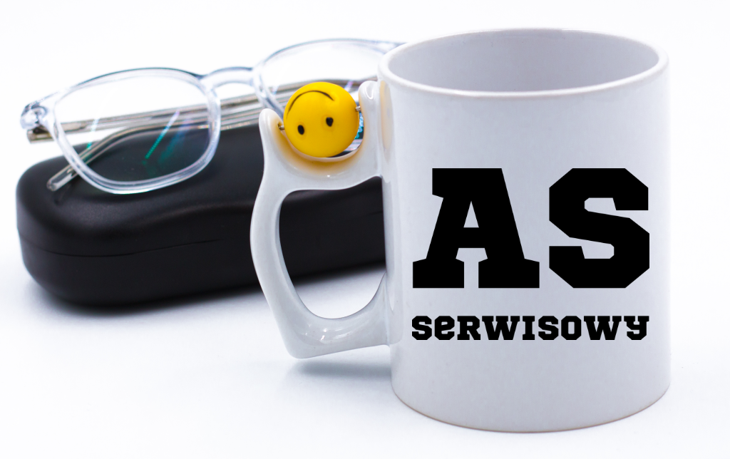 Kubek z piłką 330 ml z napisem "AS SERWISOWY" #7