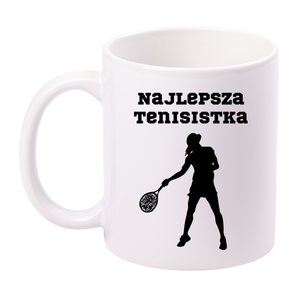 Kubek biały 330 ml z napisem "NAJLEPSZA TENISISTKA" #3