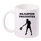 Kubek biały 330 ml z napisem "NAJLEPSZA TENISISTKA" #3