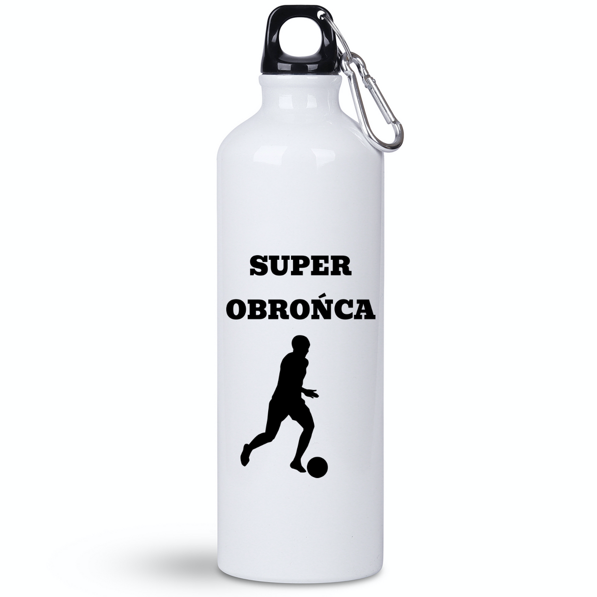 Butelka biała 800 ml z nadrukiem "Super Obrońca" – piłka nożna #7