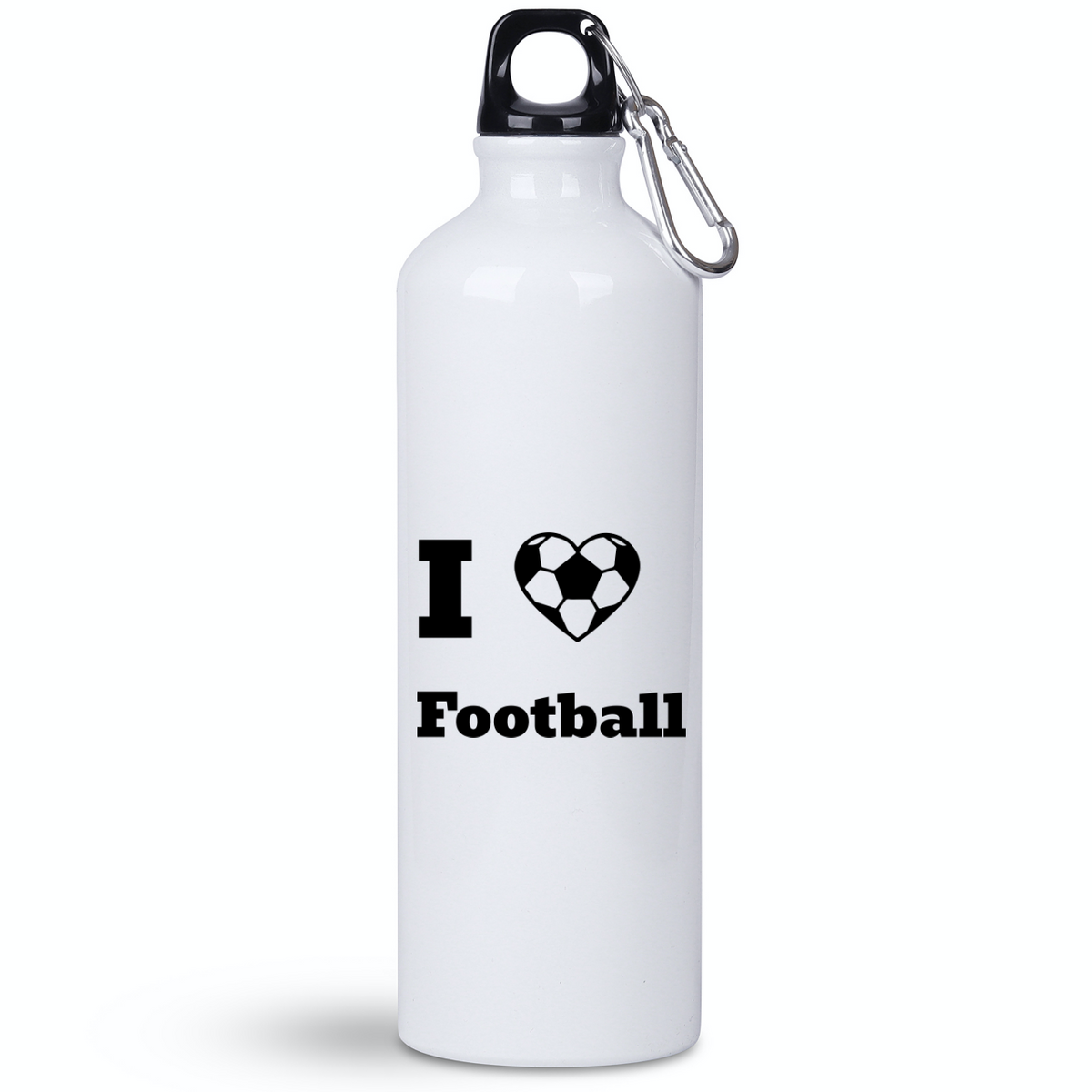 Butelka biała 800 ml z nadrukiem "I Love Football" – piłka nożna #12