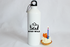Butelka biała 800 ml z nadrukiem „Stay wild” - podróż, przyroda, przygoda #4