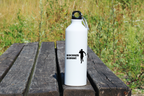 Bidon biały 800 ml z nadrukiem "Kocham Biegać", męski – bieganie #3