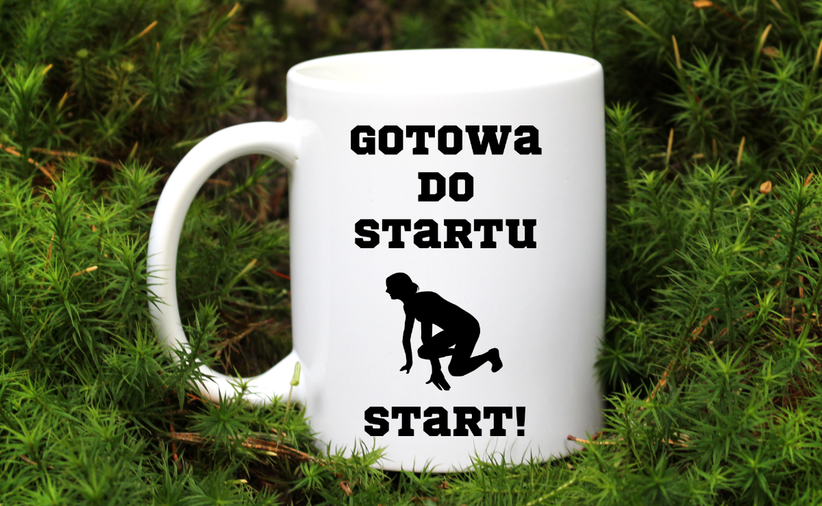 Kubek biały prezent dla miłośniczki biegania #5