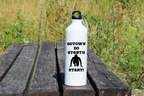 Bidon męski biały 800 ml z nadrukiem "Gotowy do startu, start!" – bieganie #6