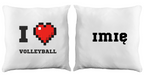 Poduszka z nadrukowaną grafiką I LOVE VOLLEYBALL #2