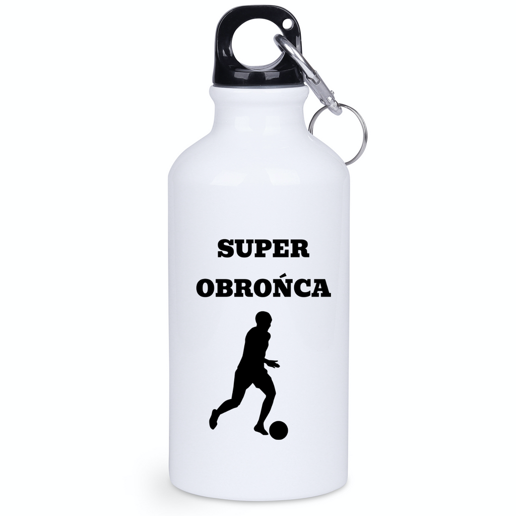 Bidon biały 400 ml z napisem "Super Obrońca" – piłka nożna #7