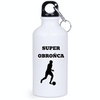 Bidon biały 400 ml z napisem "Super Obrońca" – piłka nożna #7