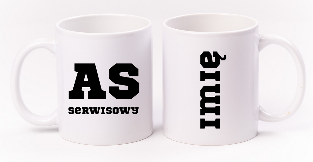 Kubek biały 330 ml z napisem "AS SERWISOWY" #7