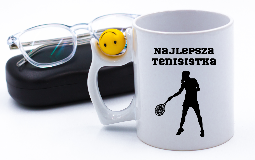 Kubek z piłką 330 ml i grafiką "NAJLEPSZA TENISISTKA" #3