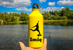 Bidon żółty 600 ml z grafiką piłkarza i własnym imieniem #7
