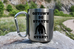 Kubek ze srebrnym karabińczykiem – z nadrukiem "Gotowy do startu start!" – dla panów, bieganie #6