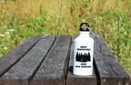 Butelka biała 400 ml z nadrukiem „Rzuć wszystko, jedź pod namiot” – camping, namiot #9