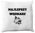 Poduszka z nadrukiem "Najlepszy wędkarz" - wędkarstwo #7
