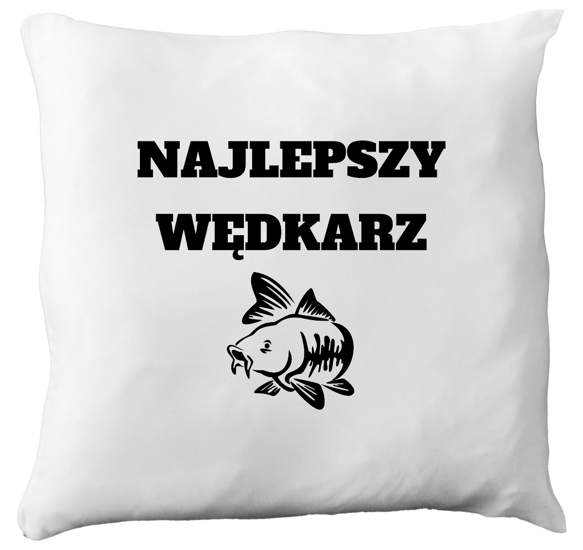 Poduszka z nadrukiem "Najlepszy wędkarz" - wędkarstwo #7