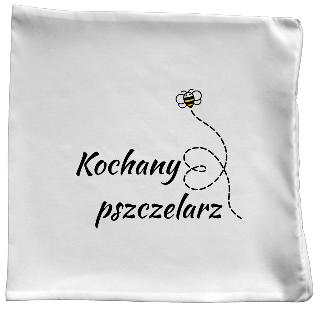 Poduszka dla pszczelarza z nadrukiem „Kochany Pszczelarz” – pszczelarstwo #6