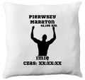 Poduszka pamiątka po pierwszym maratonie + imię i czas – bieganie #10