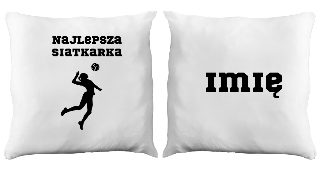 Poduszka z nadrukowaną z nadrukiem "Najlepsza Siatkarka" #5