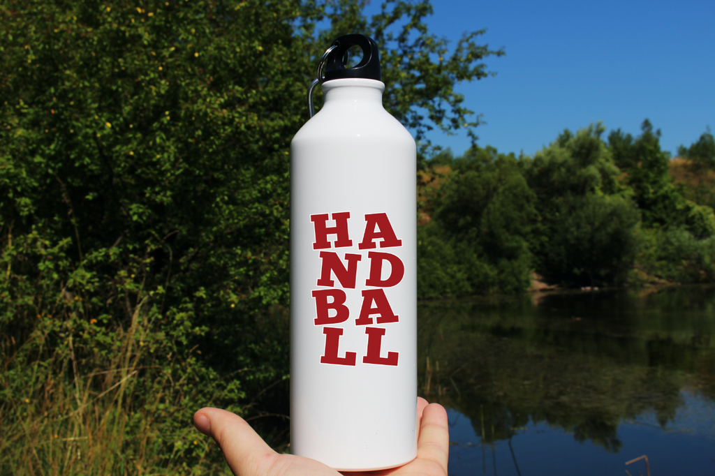 Butelka biała 800 ml z czerwonym napisem "HANDBALL" #4