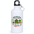 Butelka biała 400 ml z nadrukiem „Działka to nie hobby, to styl życia” – ogród, działka #2