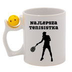 Kubek z piłką 330 ml i grafiką "NAJLEPSZA TENISISTKA" #3
