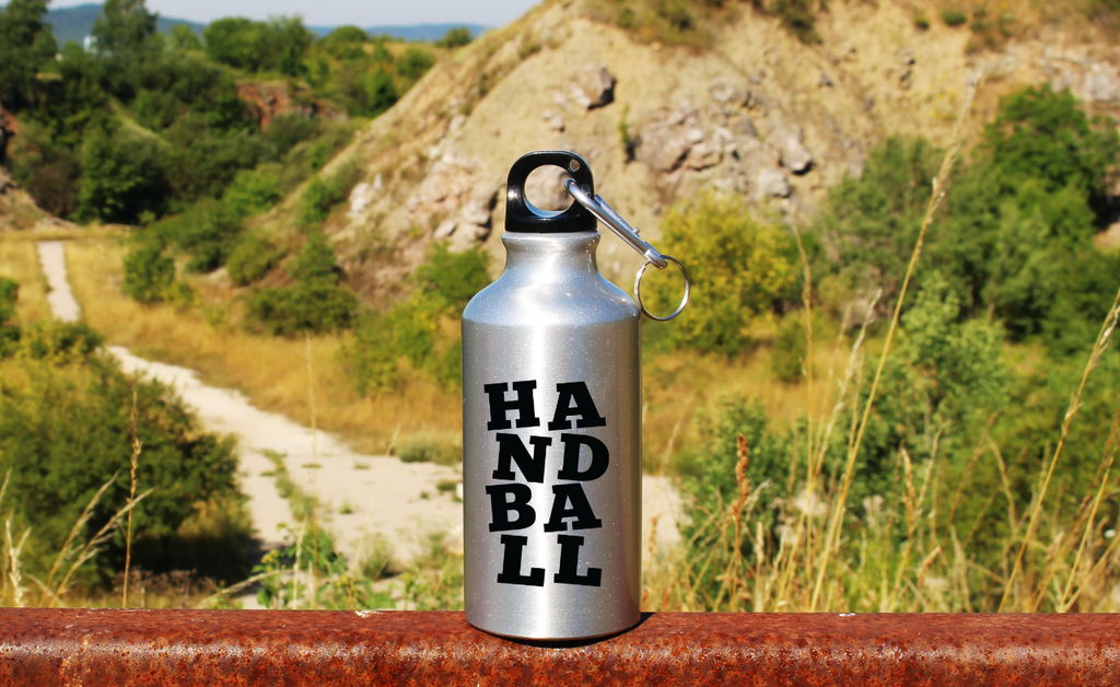 Srebrna butelka 400 ml napis "HANDBALL" #2
