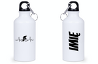 Butelka biała 400 ml z grafiką rowerowego EKG, linia życia – dla rowerzysty #5