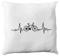 Poduszka z grafiką "Rowerowe EKG, linia życia" – dla rowerzystów #4
