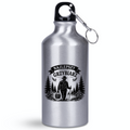 Butelka srebrna 400 ml z nadrukiem „Najlepszy Grzybiarz” – na grzyby #4