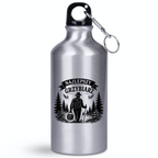 Butelka srebrna 400 ml z nadrukiem „Najlepszy Grzybiarz” – na grzyby #4