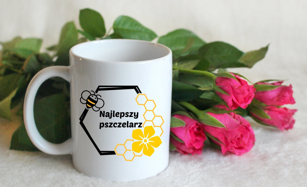 Kubek biały dla pszczelarza "Najlepszy pszczelarz" #12