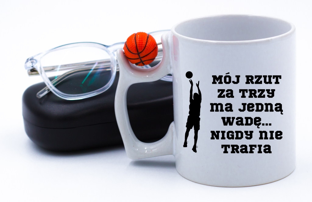 Kubek z piłką i nadrukiem dla koszykarza – koszykówka #6
