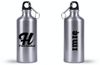 Butelka srebrna 500 ml z napisem "I Love Handball" i literą H #3