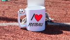 Kubek z piłką i nadrukiem "I LOVE FOOTBALL" - piłka nożna #4