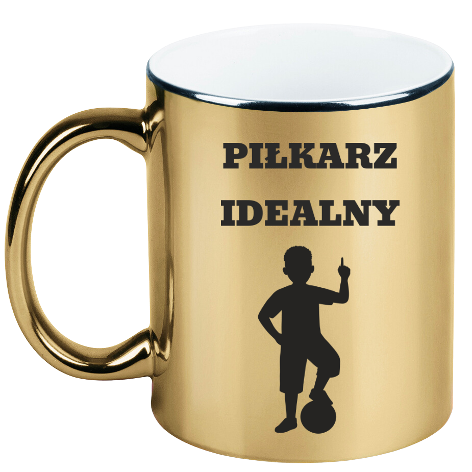 Kubek biały z nadrukiem "Piłkarz Idealny" – piłka nożna #6