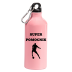 Butelka różowa 600 ml z napisem "Super Pomocnik" #2