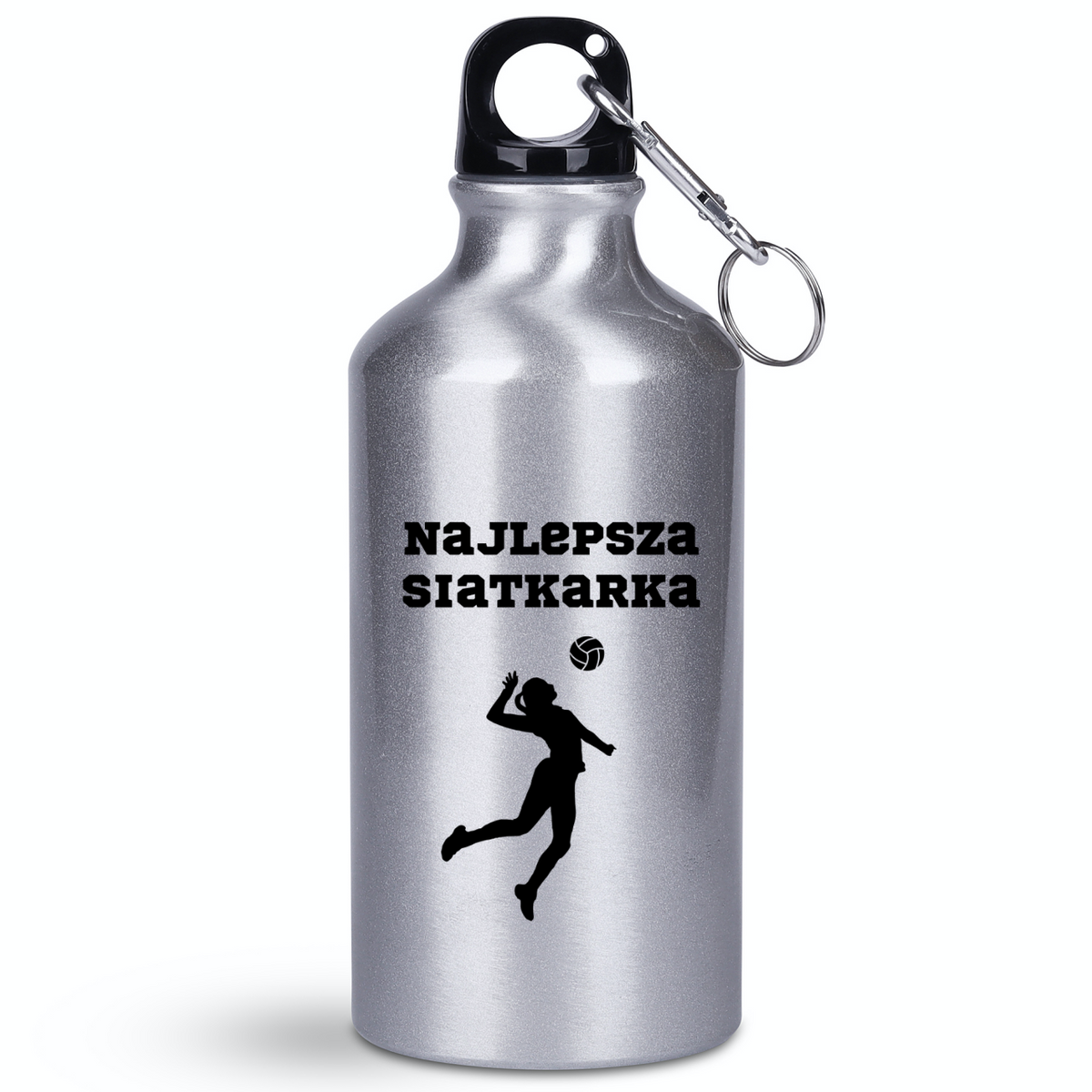 Butelka srebrna 400 ml z napisem "Najlepsza Siatkarka" #6