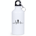 Bidon biały 400 ml dla biegaczki - biegowe EKG - bieganie #1