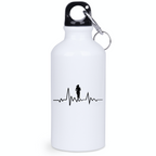 Bidon biały 400 ml dla biegaczki - biegowe EKG - bieganie #1