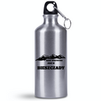 Bidon srebrny 500 ml z grafiką „Rzuć wszystko, jedź w Bieszczady” #1