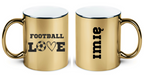 Kubek złoty z nadrukiem "FOOTBALL LOVE" #5