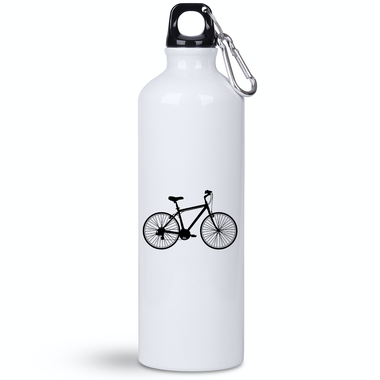 Butelka biała 800 ml na rower z grafiką roweru oraz dowolnym imieniem – dla rowerzystów #12