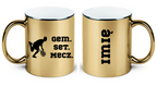 Kubek złoty 330 ml z napisem "GEM SET MECZ" – męski #4