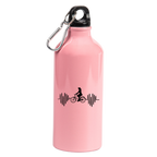 Butelka różowa 600 ml z grafiką rowerowe EKG, linia życia - dla rowerzystki #3