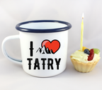 Kubek biały emaliowany z nadrukiem „I love Tatry” – Zakopane, Podhale #10